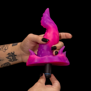 Hentai Vibrador Lick Cthulhu da Monster D com ponta em formato de língua e base dentada

