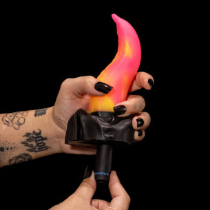 Vibrador Hentai Lick Poison Monster D com base em boca para oral profundo

